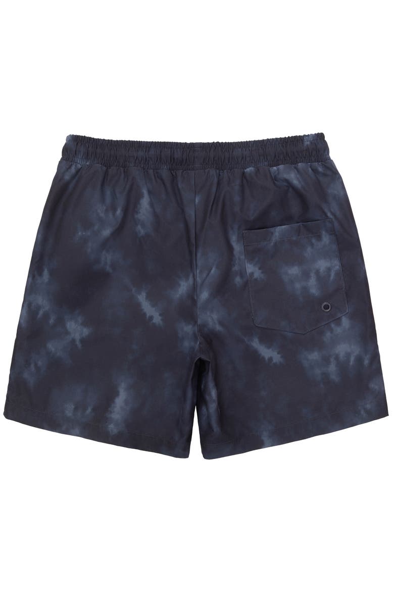 Rokka&Rolla Men's 7" Compression Liner Swim Trunks UPF 50+, Alternate, color, Black Wash