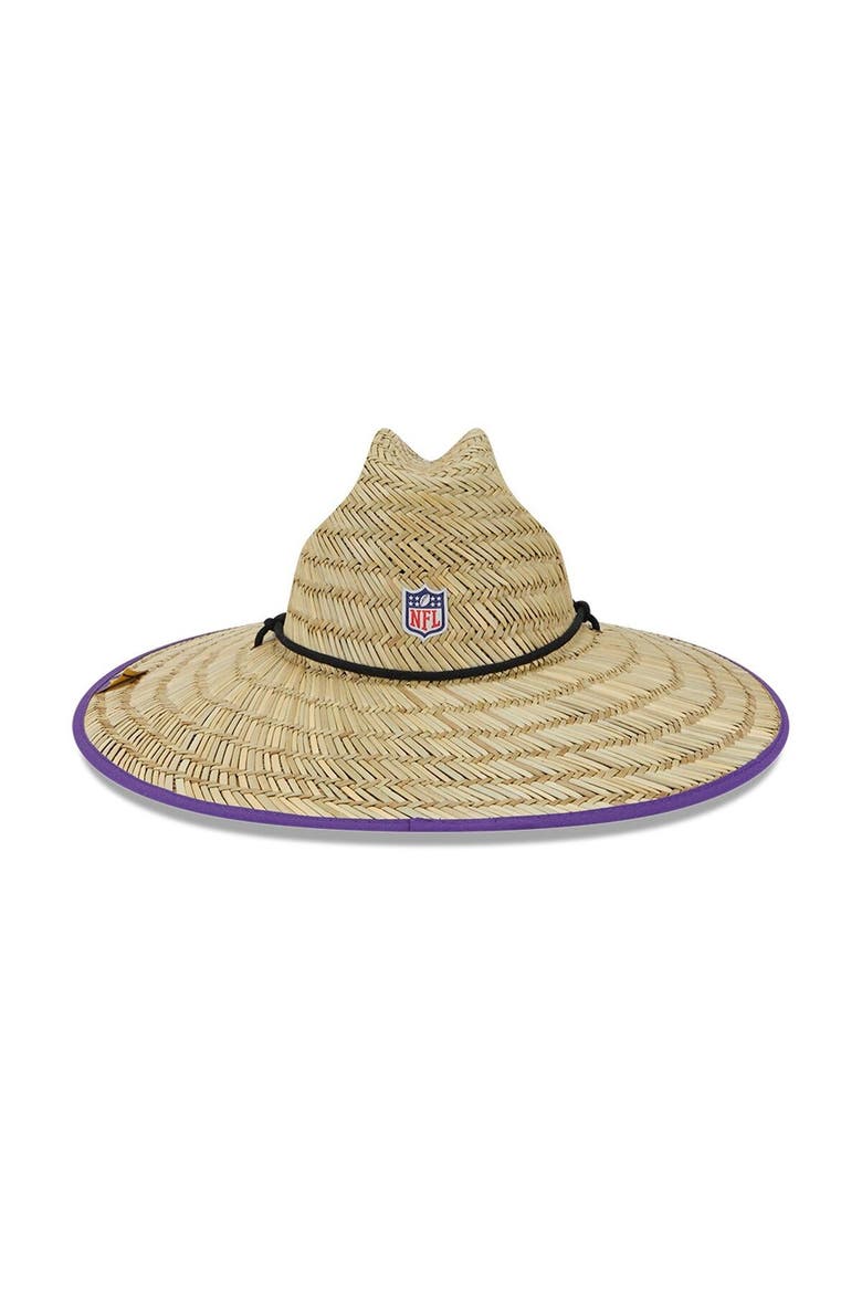 Men's New Era Natural Minnesota Vikings 2022 NFL Training Camp Official Straw Lifeguard Hat, Alternate, color, Natural