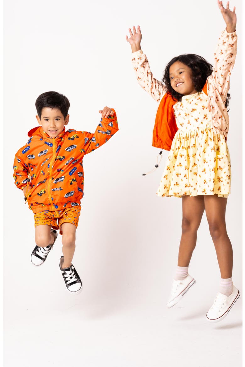 Kids' Max Rain Water Repellent Reversible Windbreaker, Alternate, color, ORANGE