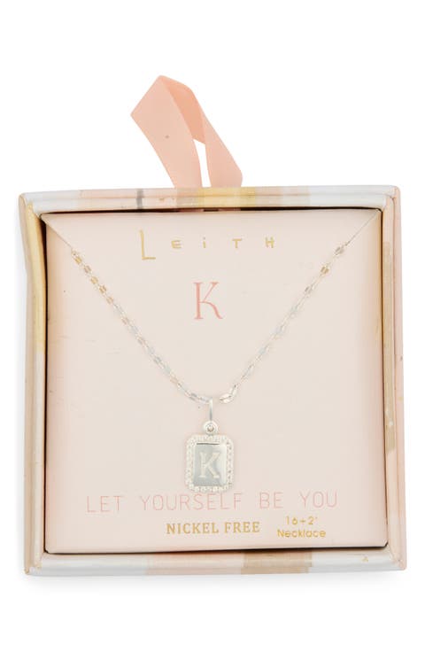 Initial Pendant Necklace