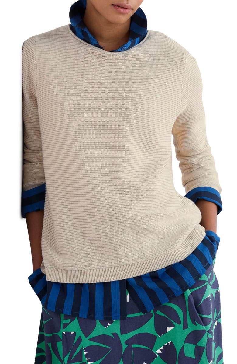 Seasalt Cornwall Makers Rib Organic Cotton Sweater, Main, color,