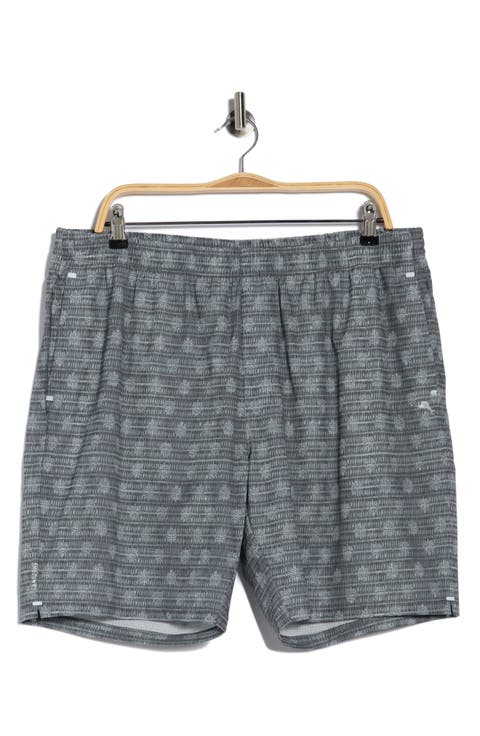 Huntington Faded Fronds 8-Inch Hybrid Shorts