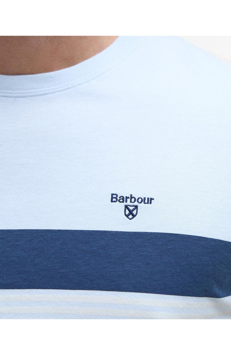 Barbour Braeside Stripe Cotton T-Shirt, Alternate, color, Bleached Blue