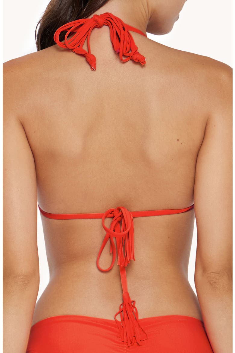 Isla Macramé Triangle Bikini Top, Alternate, color, MILOS