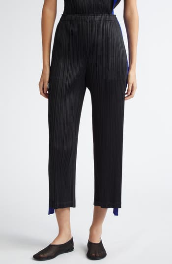 Pleats Please Issey Miyake Comet Pleated Colorblock Crop