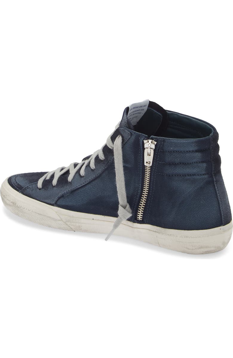 Golden Goose Slide Denim High Top Sneaker, Alternate, color,