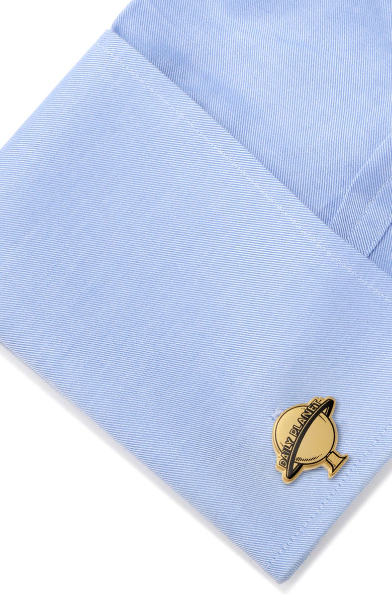 Cufflinks, Inc. Daily Planet Cuff Links, Alternate, color, Gold