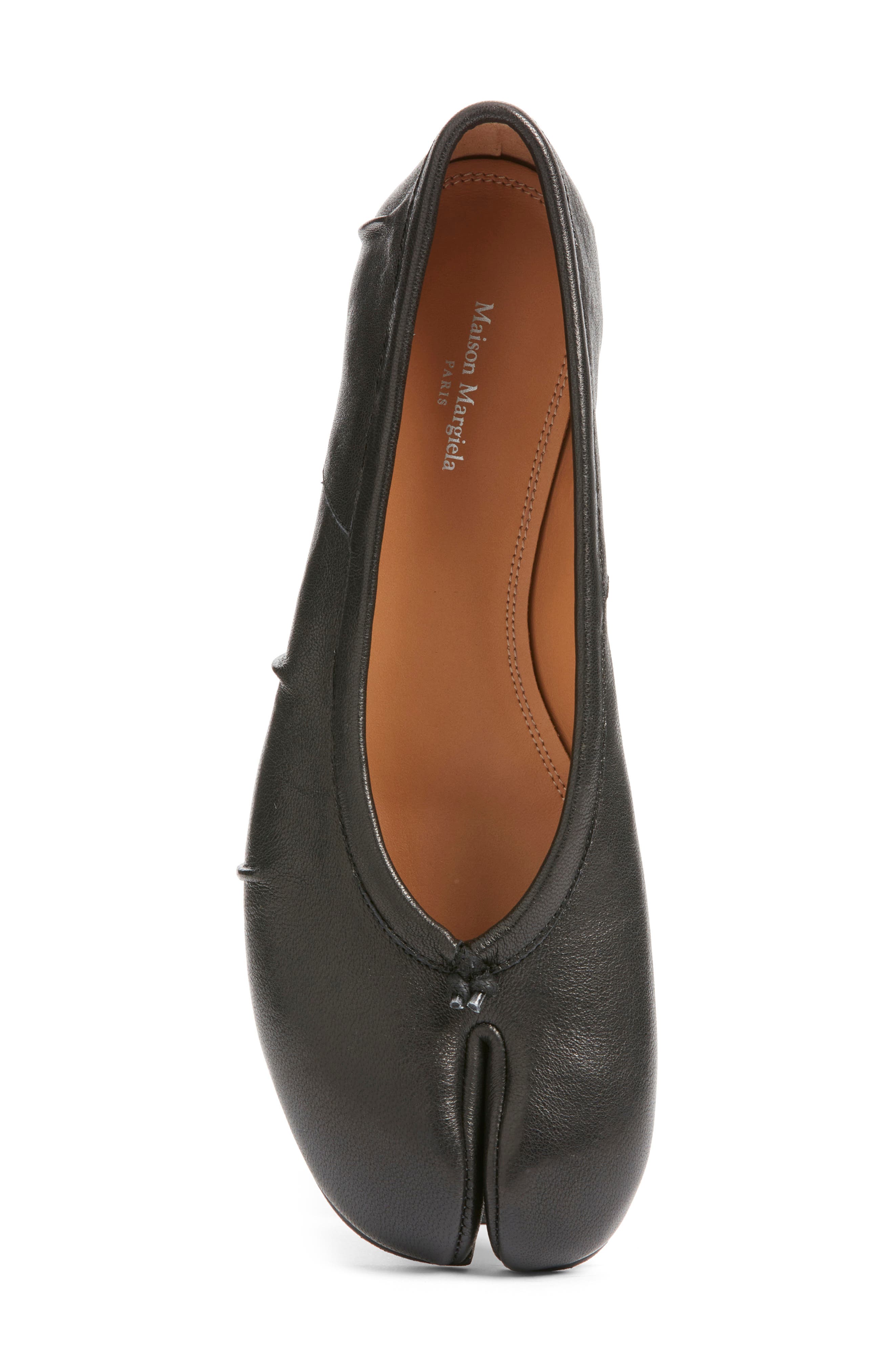 Maison Margiela Tabi Ballet Flat, Alternate, color, Black