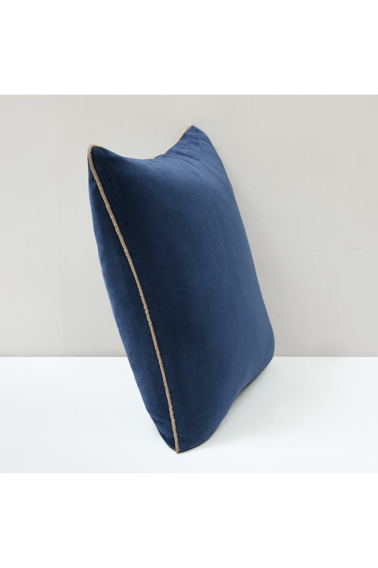 Orion Velvet Pillow Cover, Alternate, color, Navy