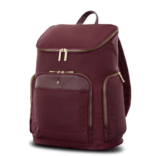 Samsonite Mobile Solution 2 Deluxe Backpack In Burgundy