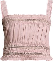 AllSaints Talia Lace Cropped Top