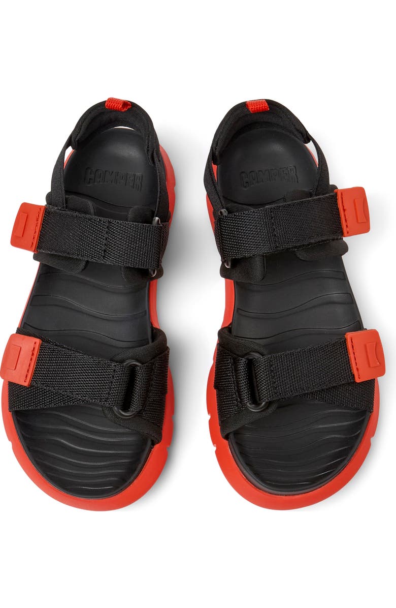 Camper Kids' Oruga Sandal, Alternate, color, Black