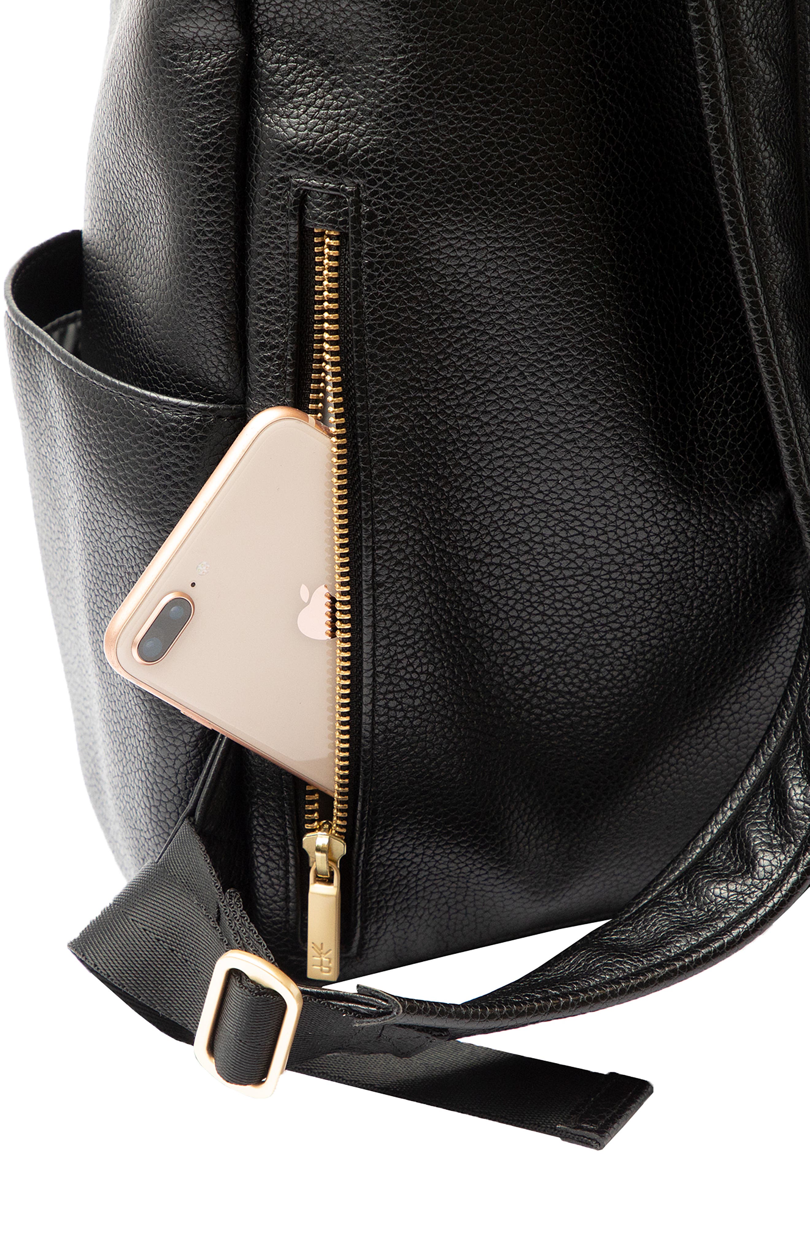 Freshly Picked Classic City Pack Faux Leather Diaper Bag, Alternate, color, 