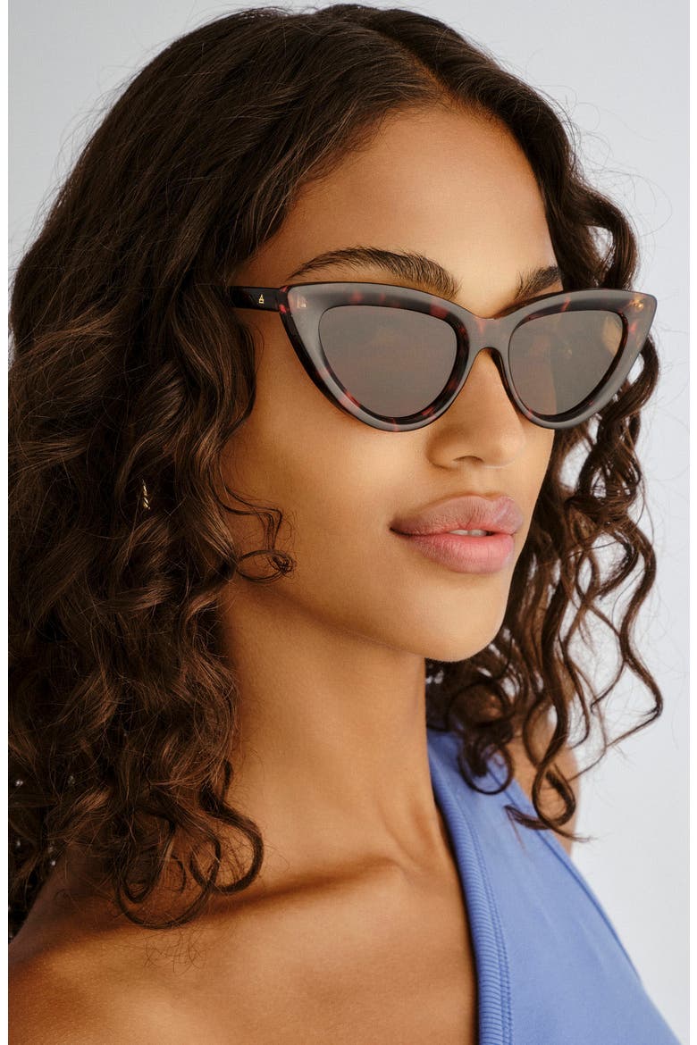 Realm Cat Eye Sunglasses, Alternate, color, AMBER TORT / BROWN MONO