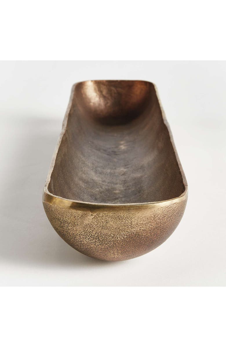 Napa Home & Garden Brandon Narrow Decorative Bowl, Alternate, color, Gold