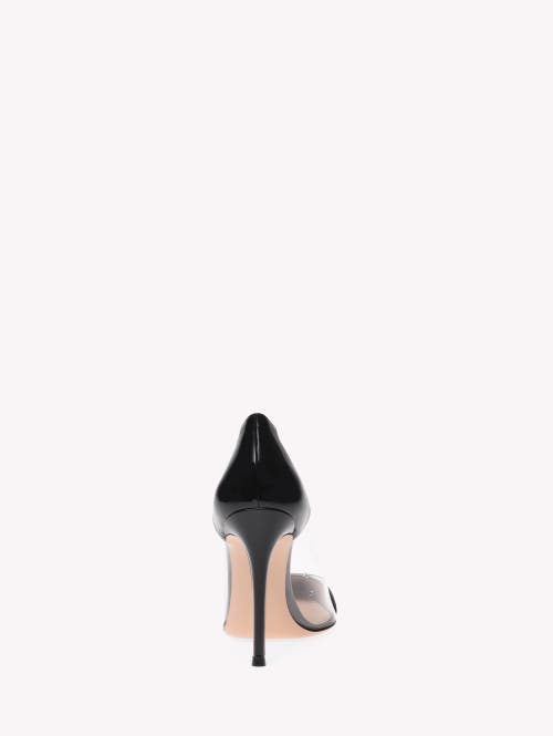 Gianvito Rossi Plexi Pump Patent Leather Transparent Panels In Multi