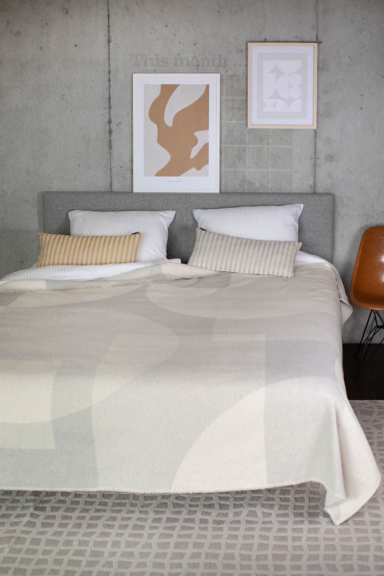 Luca Graphic Shapes Bedspread, Alternate, color, Grey