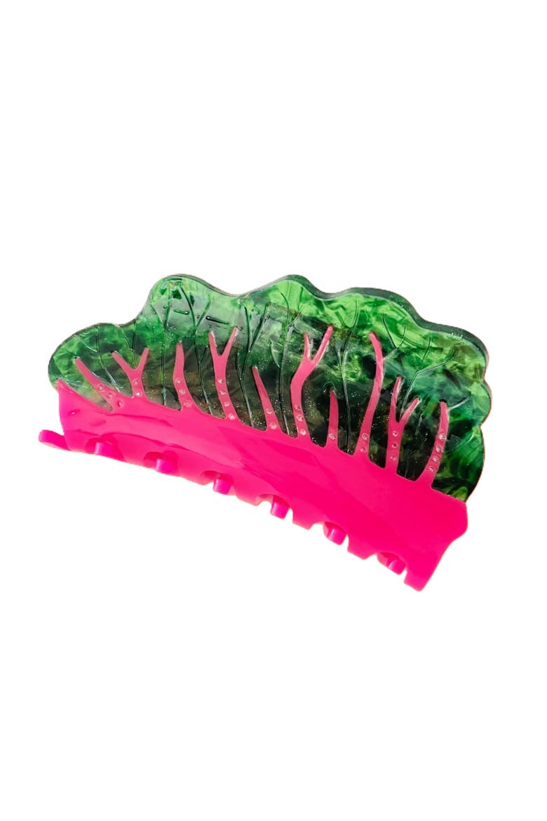 Glowing Chard Hair Claw, Main, color, Green
