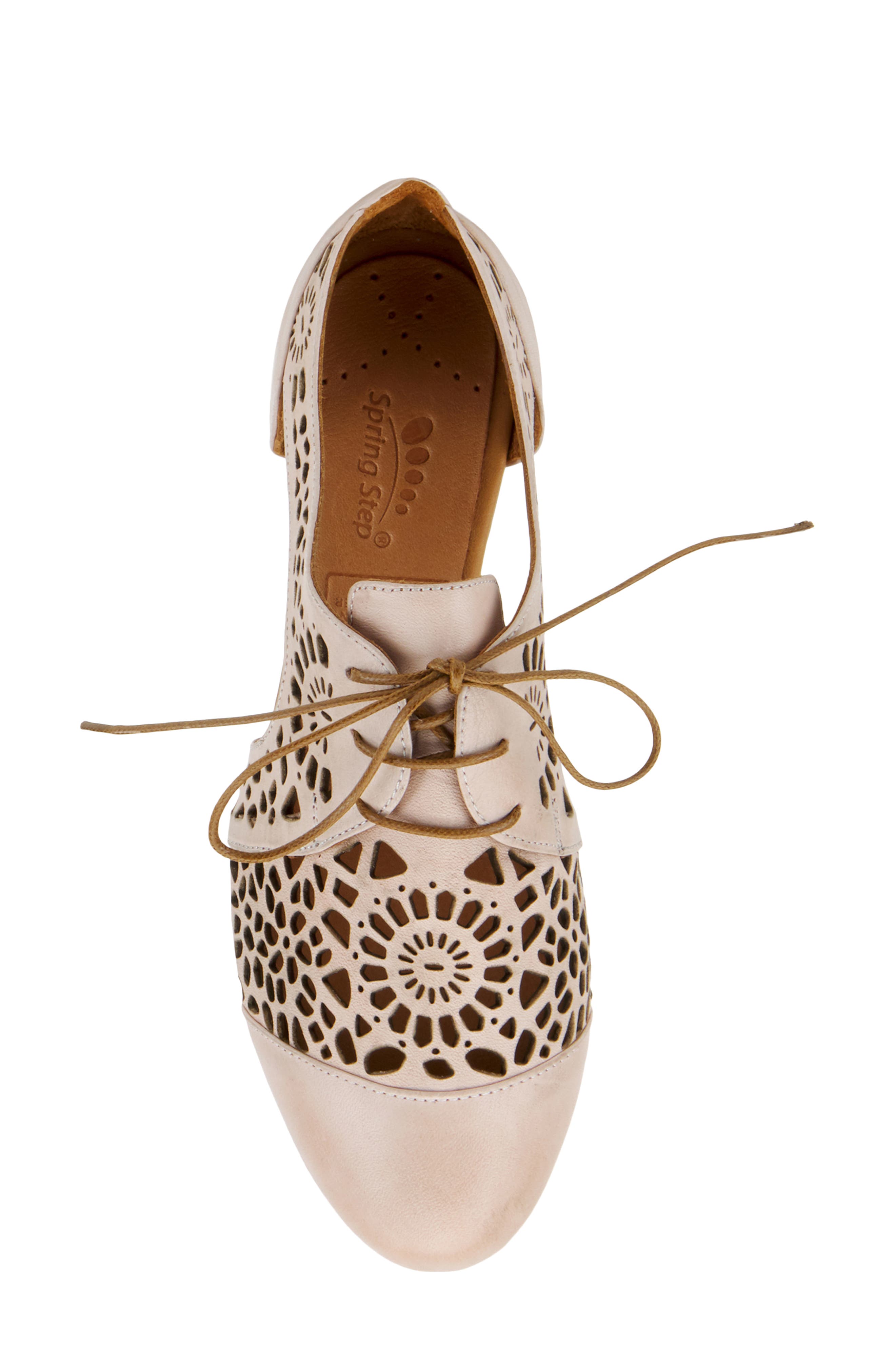 Spring Step Theone Cutout Derby Flat, Alternate, color, 