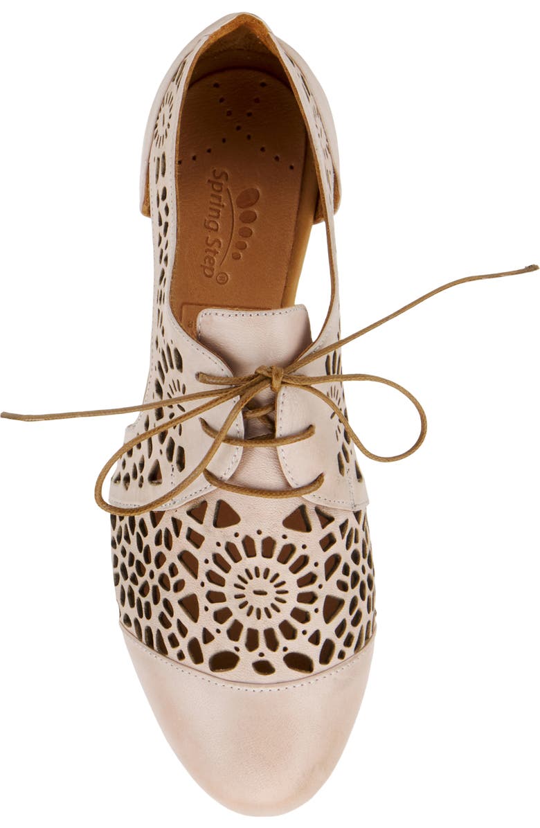 Spring Step Theone Cutout Derby Flat, Alternate, color,
