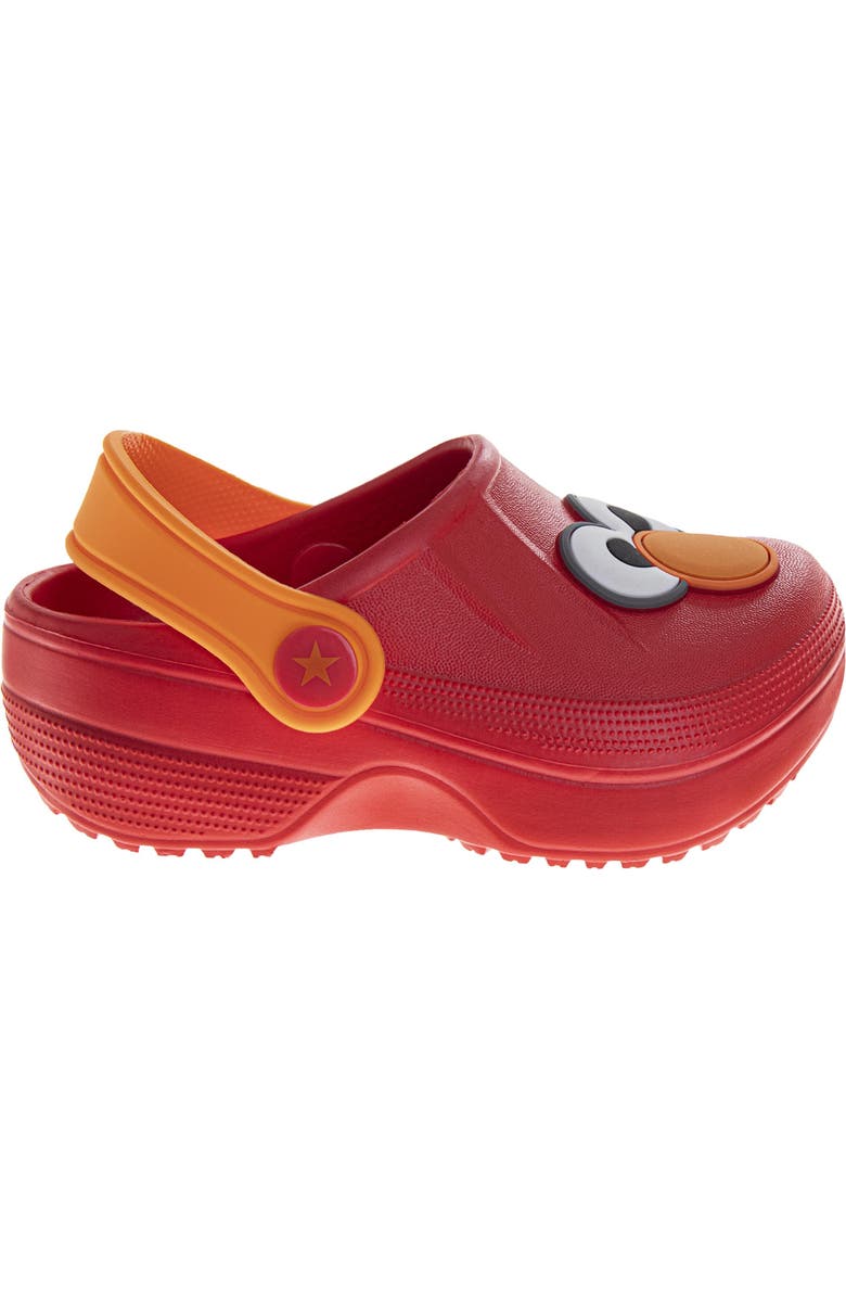 Sesame Street<sup>®</sup> Elmo Character Clogs, Alternate, color, Red