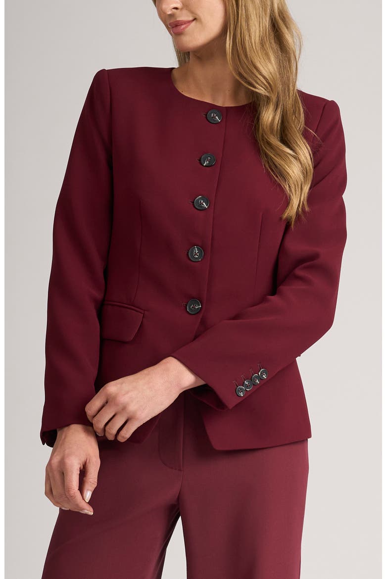 James Collarless Blazer, Alternate, color, TAWNY PORT