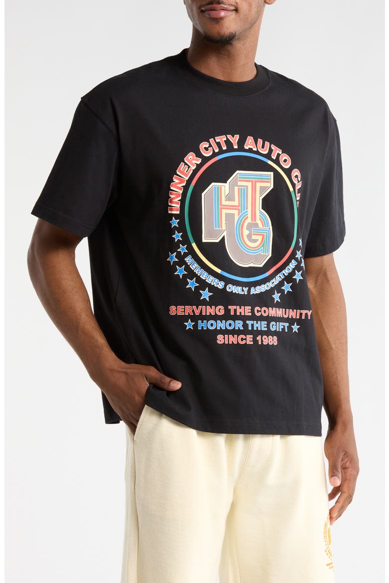 Auto Association Graphic T-Shirt, Main, color, BLACK