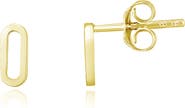 The Lovery Fine Jewelry Single Paperclip Stud Earrings