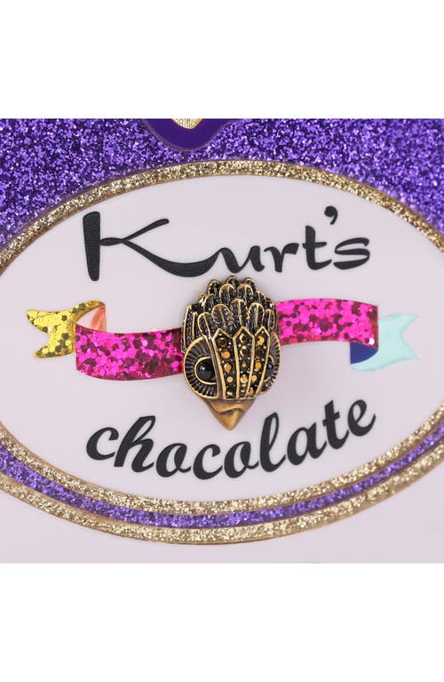 Kurt Geiger London Chocolate Clutch In Purple