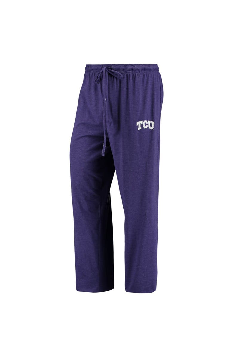 CONCEPTS SPORT Men's Concepts Sport Purple/Heathered Charcoal TCU Horned Frogs Meter Long Sleeve T-Shirt & Pants Sleep Set, Alternate, color, Heather Charcoal
