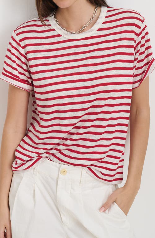Alex Mill Garcon Striped Tee In Linen Cotton
