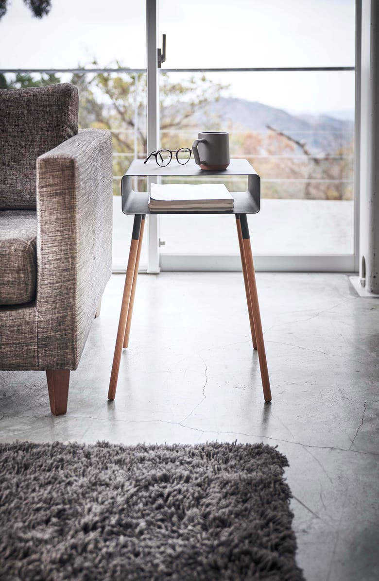 Yamazaki Steel Storage Side Table, Alternate, color,