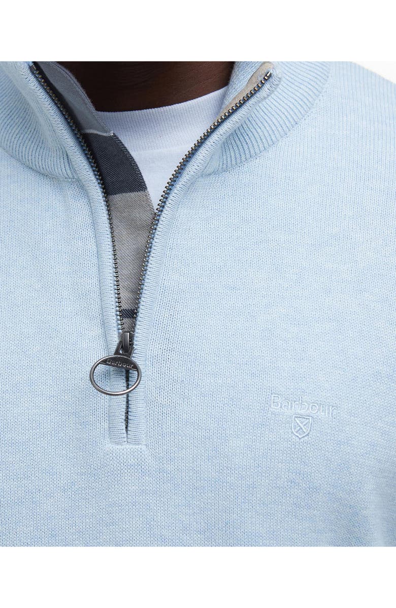 Barbour Cotton Half Zip Sweater, Alternate, color, 