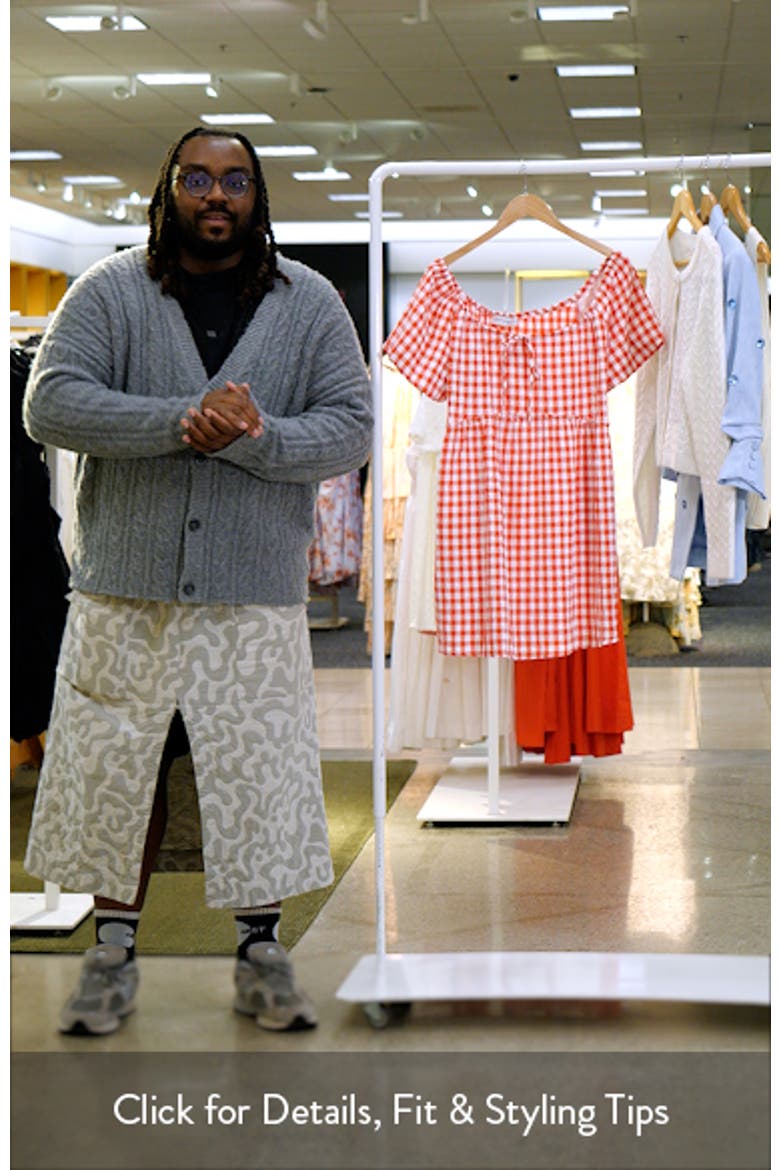 Dorthea Gingham Cotton Blend Minidress video
