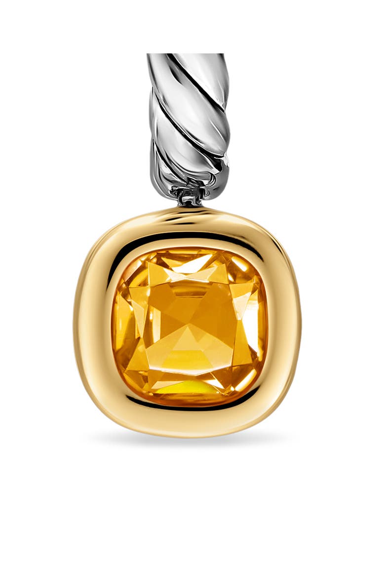 Mercer Sterling Silver & 14k Gold Citrine Drop Earrings, Alternate, color, SILVER CITRINE