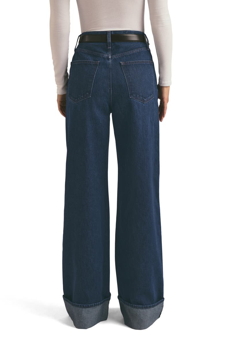 Favorite Daughter The Masha Cuffed High Waist Wide Leg Jeans, Alternate, color, Belmont