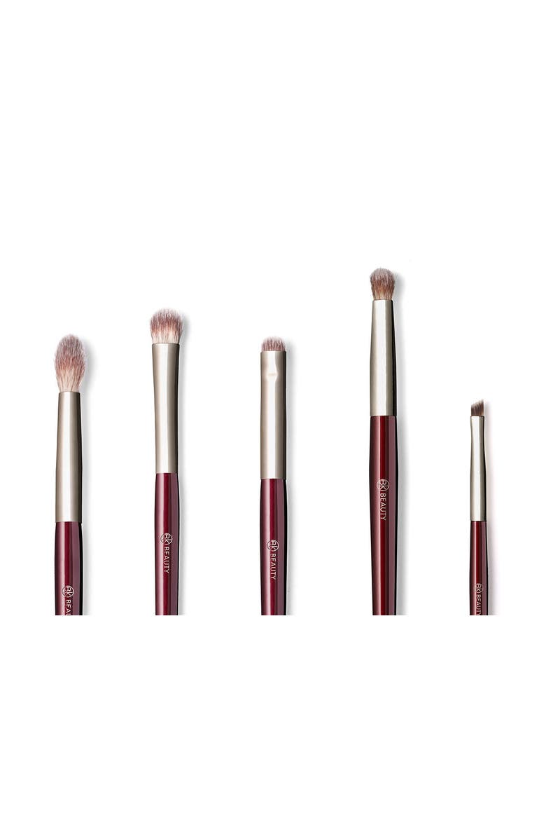Brush Set for Hooded & Smaller Eyes, Alternate, color, Burgundy