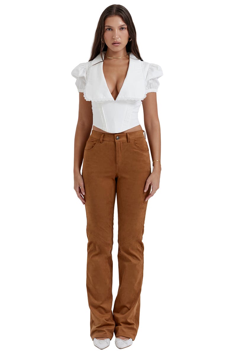 HOUSE OF CB Augusta Puff Sleeve Corset Top, Alternate, color, 