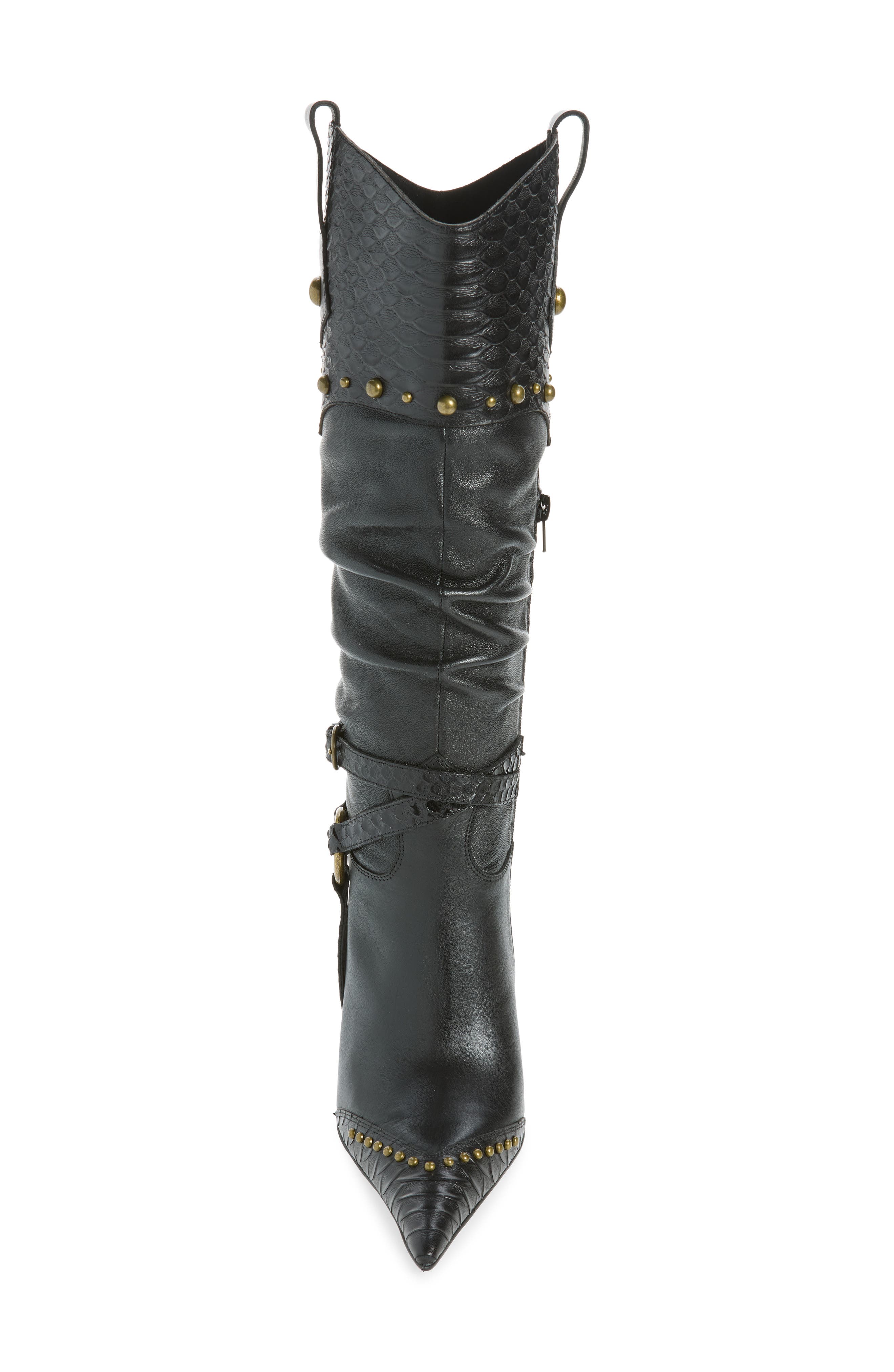 Headturner Pointed Toe Western Boot, Alternate, color, BLACK SNAKE COMBO