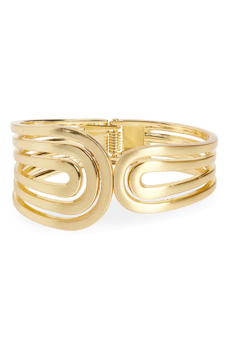 EYE CANDY LOS ANGELES Sophia Loop Cuff Bracelet, Main, color, Gold