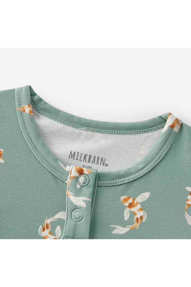 Cotton Stretch Shortall, Alternate, color, Swimming Koi