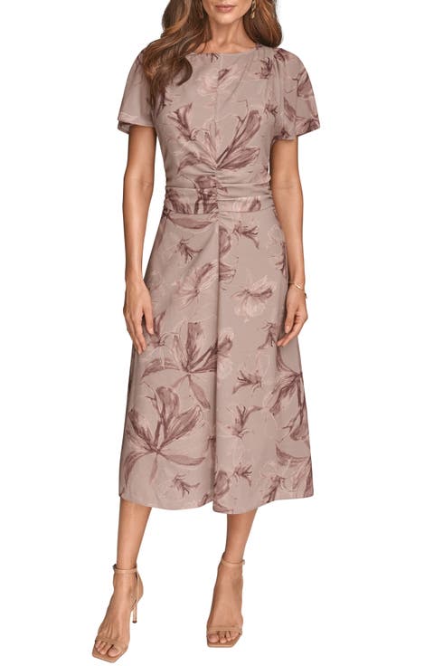 Floral Print Midi Dress