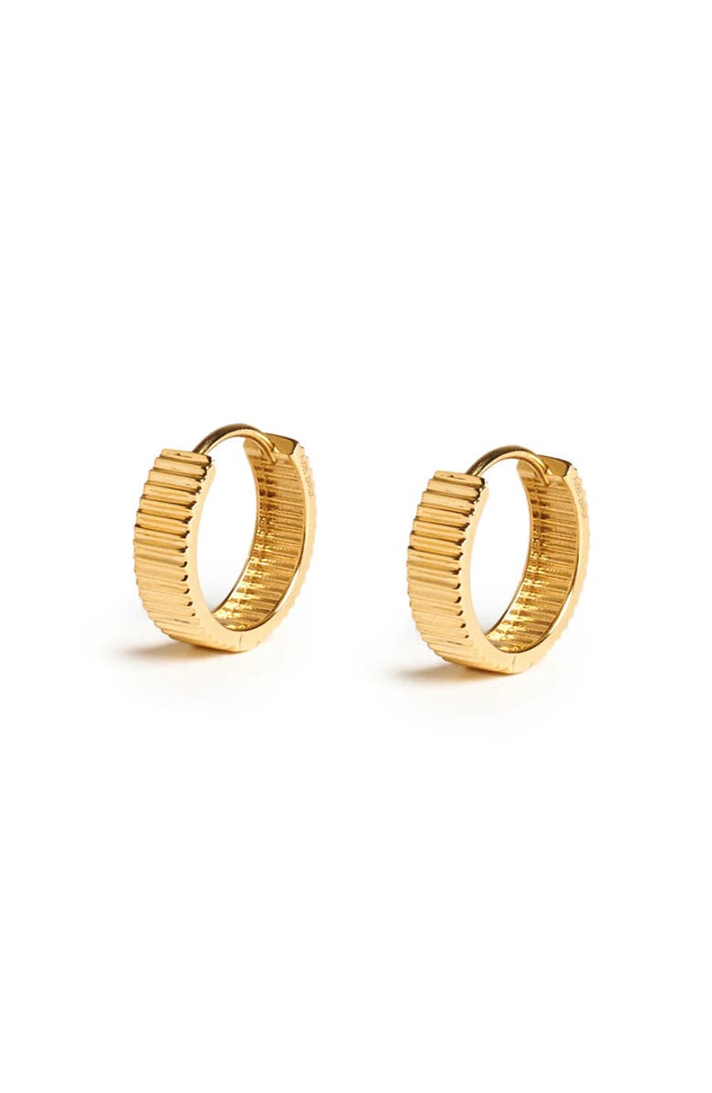 ZARUX Golden Halo Hoops 4mm, Main, color, Yellow Gold