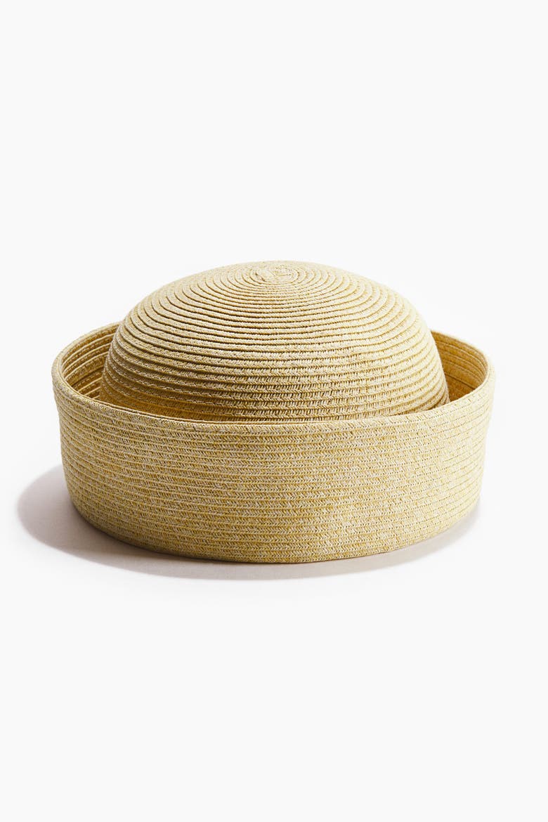 Straw Sailor Hat, Main, color, Beige