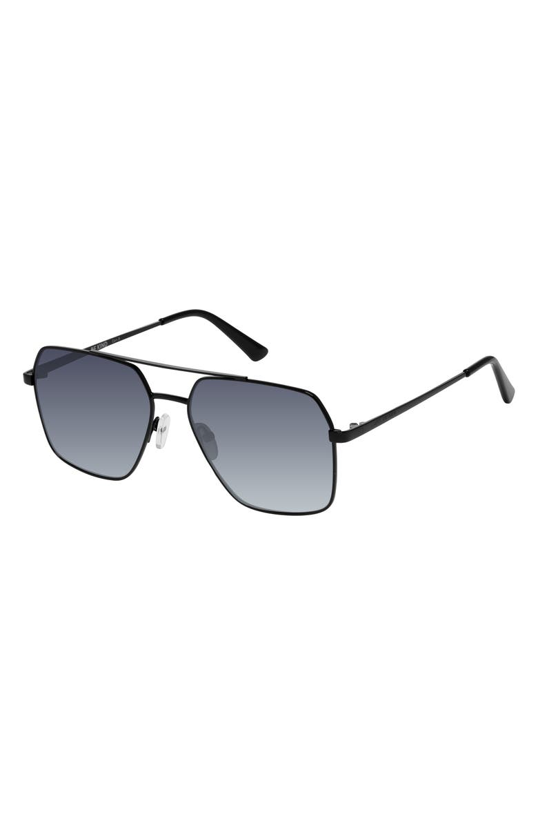Kurt Geiger London 58mm Square Sunglasses, Alternate, color, Black