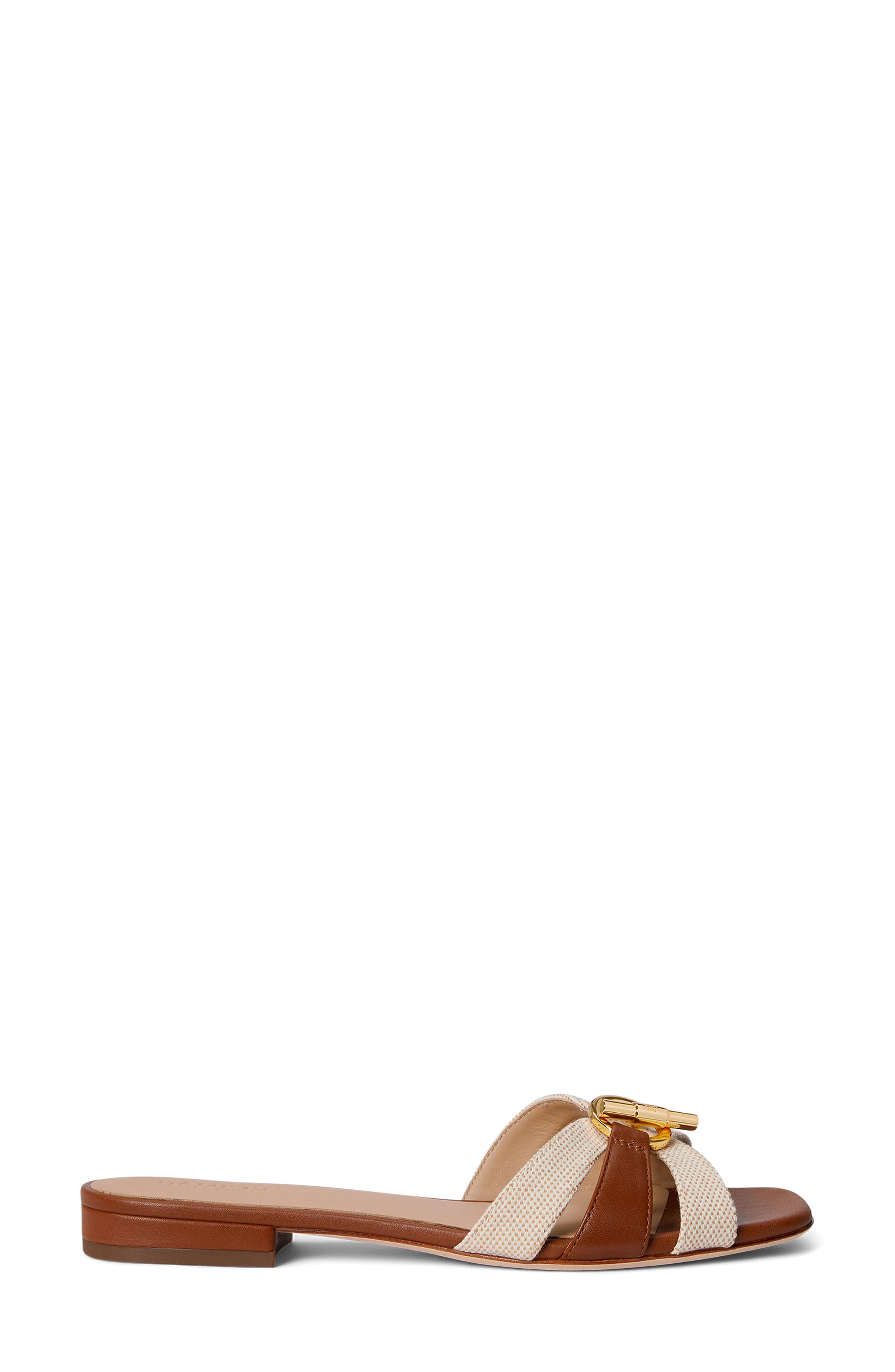 Ralph Lauren Blaike Slide Sandal, Alternate, color, Natural/ Buff/ Lauren Tan