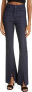 Cinq à Sept Shanis High Waist Split Hem Flare Jeans