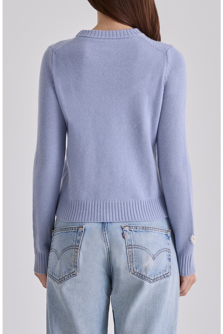 Abbie Bluebell Merino Wool & Cashmere Blend Sweater, Alternate, color, BLUEBELL
