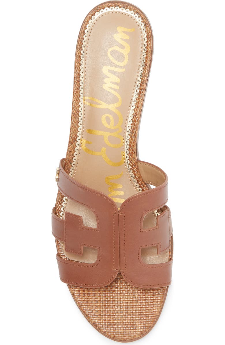 Sam Edelman Illie Slide Sandal, Alternate, color, Dark Bourbon