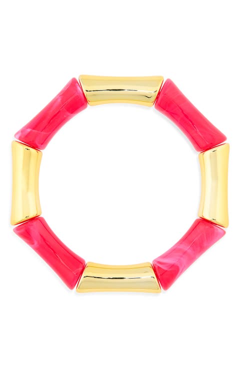 Resin Link Stretch Bracelet